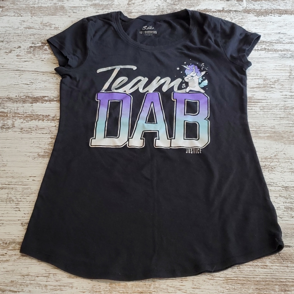 Girls justice shirt size 12